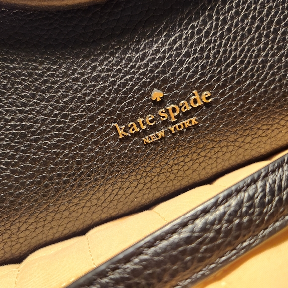 Kate Spade Black Leather Tote Bag - Picture 3 of 10